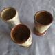 Lot of Mazagrands and pottery glasses