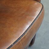 Sheep leather club armchair
