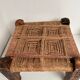 Woven wood stool 70s