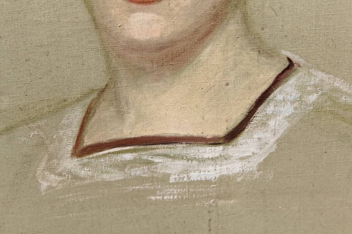 Portrait of a woman, oil on canvas, 19th century