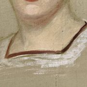 Portrait of a woman, oil on canvas, 19th century
