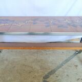 Vintage ceramic coffee table signed ADRI