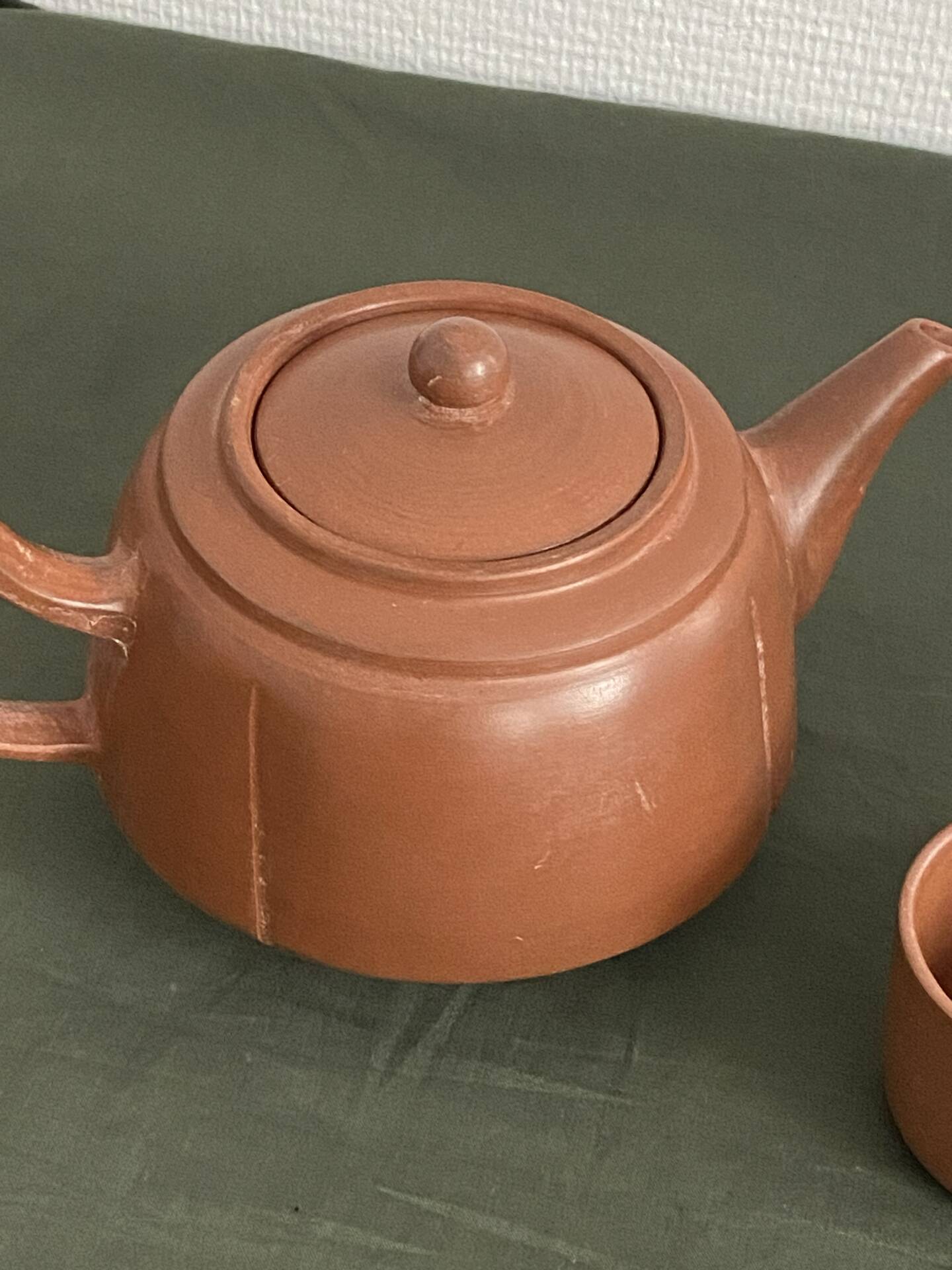 Terracotta tea set