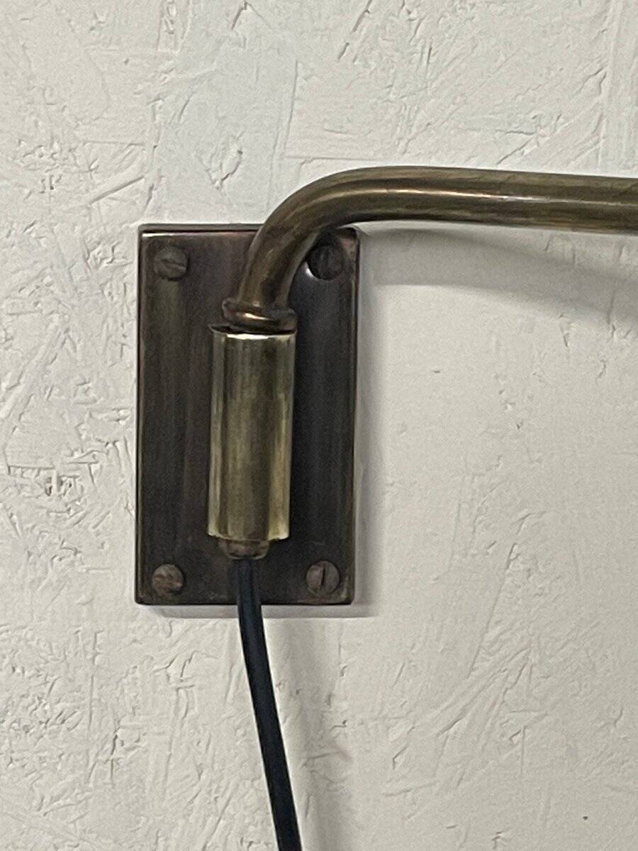 Small wall lamp with extendable arm, 1940s-1950s.
