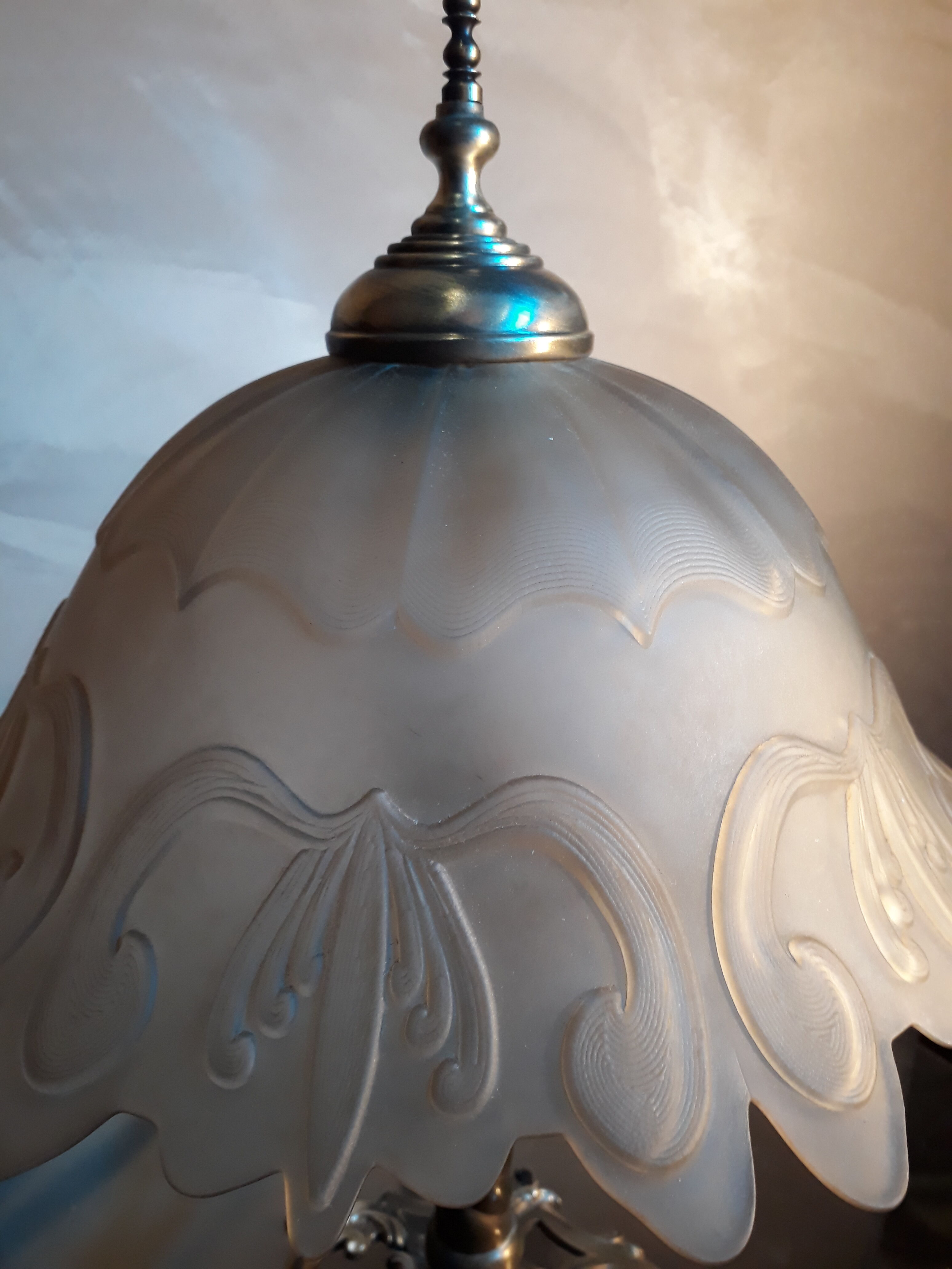 Lampe bronze et laiton art nouveau 1900 a 30s