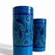 Vases en céramique Rimini Blu d'Aldo Londi, Bitossi, Italie, années 1960.