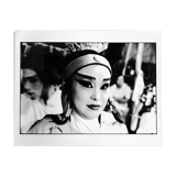 Portrait d'art N&B d'une comédienne reportage Asie du Sud Est années 50.