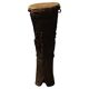 Sculpture / Organic wooden tambour, African carved, 20th century