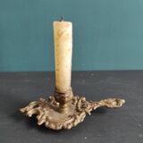 French vintage candlestick, Art Nouveau style