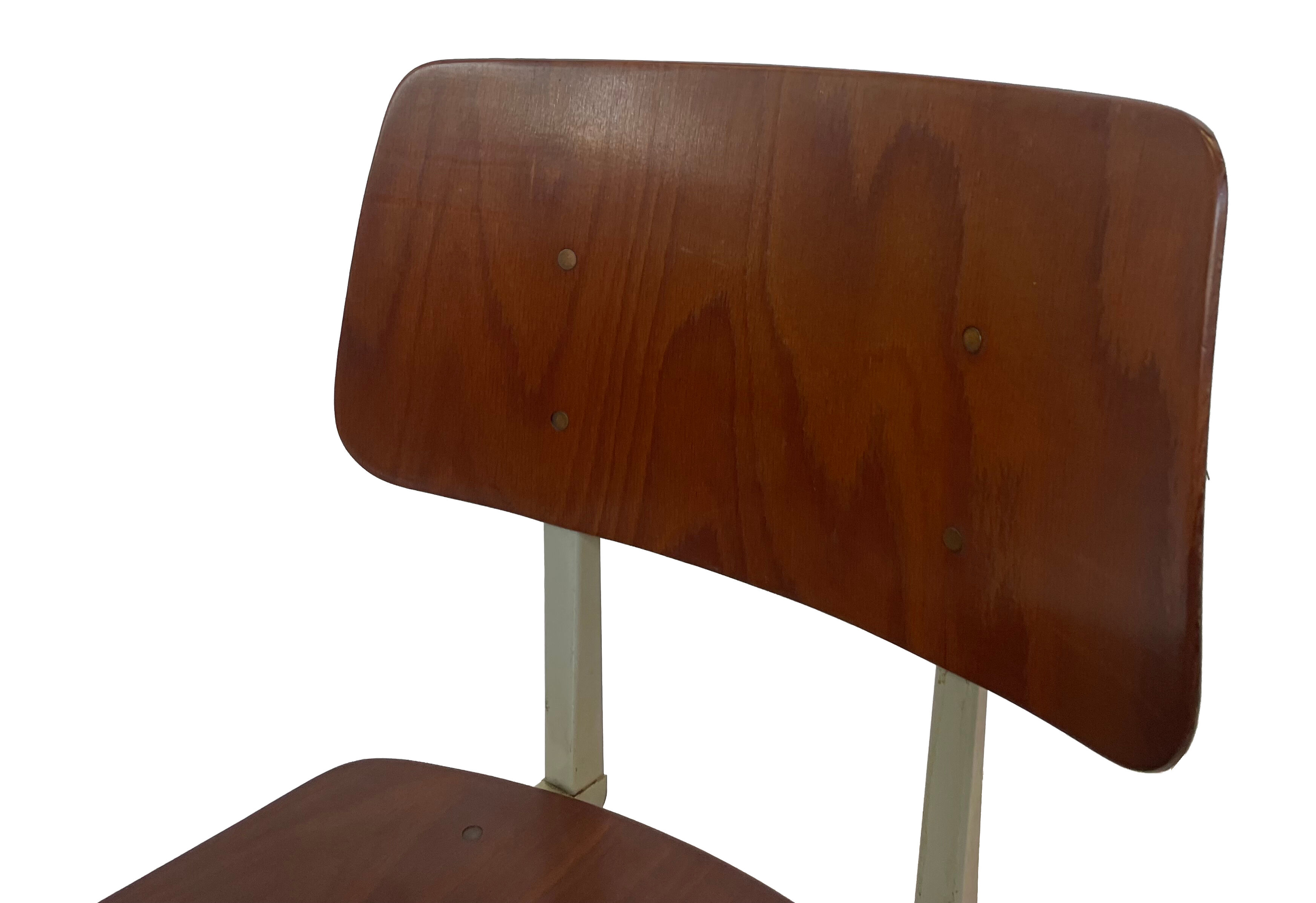 Industrial chair Galvanitas S16 Pagholz Netherlands 60's Design