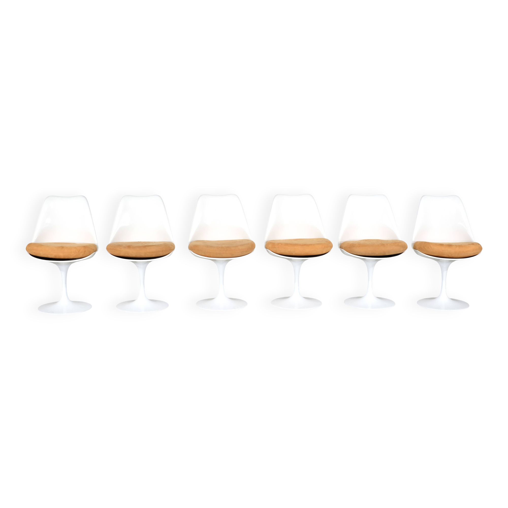 Set of 6 Tulip chairs by Eero Saarinen for Knoll International - 1981