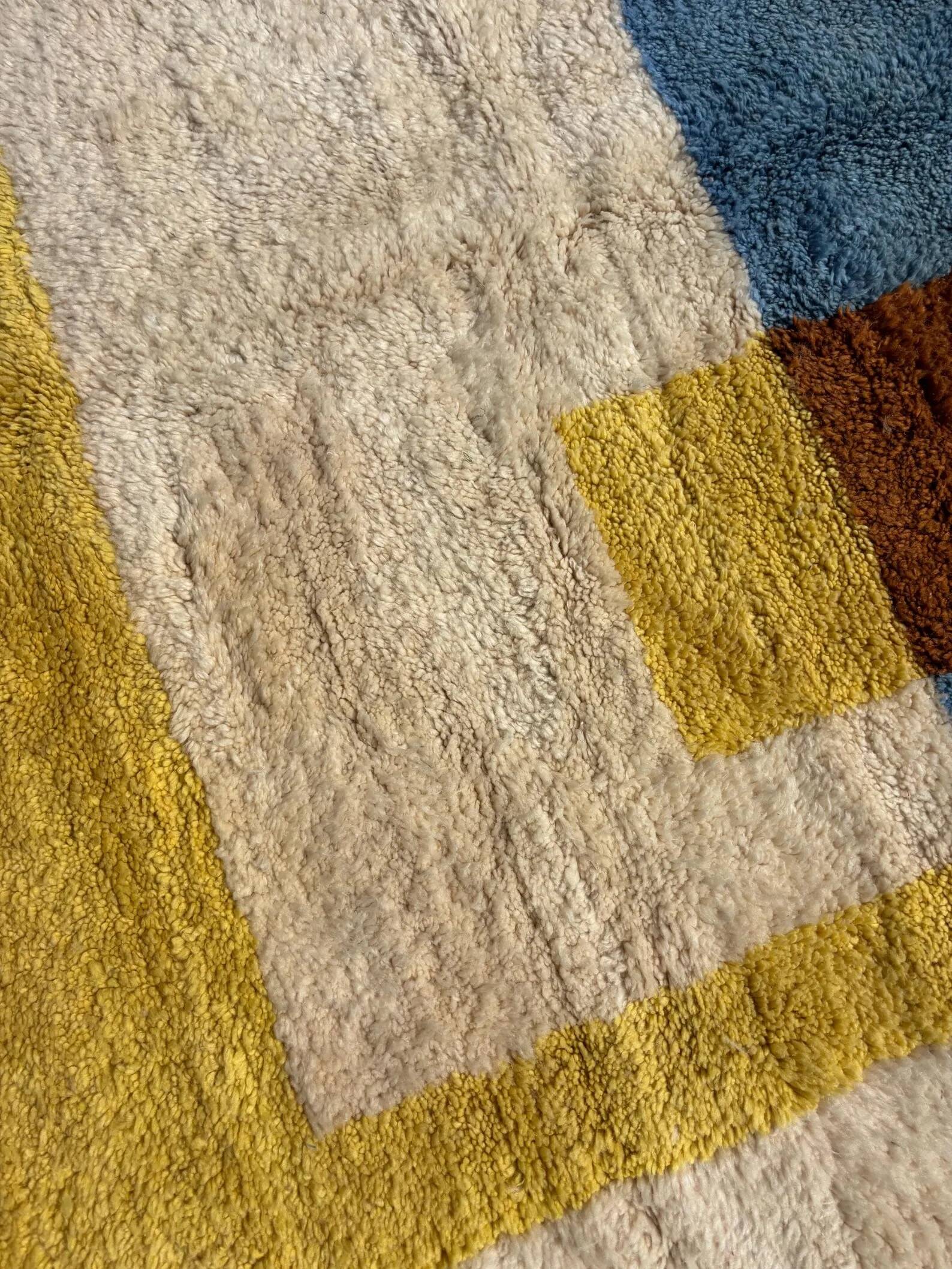 M’rirt Berber wool rug – 200 x 300 cm – Modern geometric design