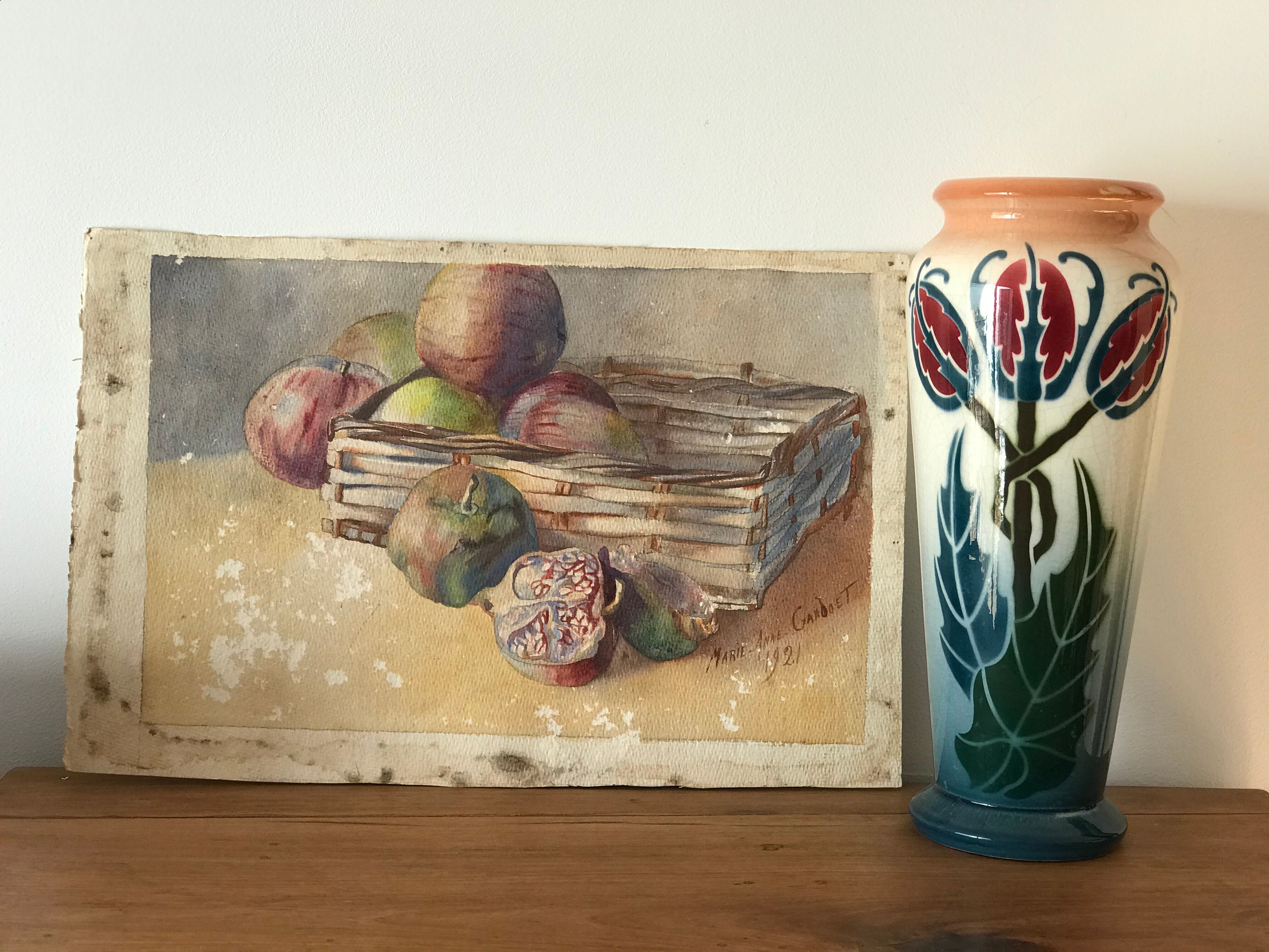 Vase en faïence de Lille