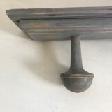 Patinated wooden coot rack