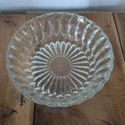 Cut glass salad bowl