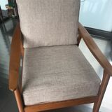 Scandinavian armchair in teck 1950/1960