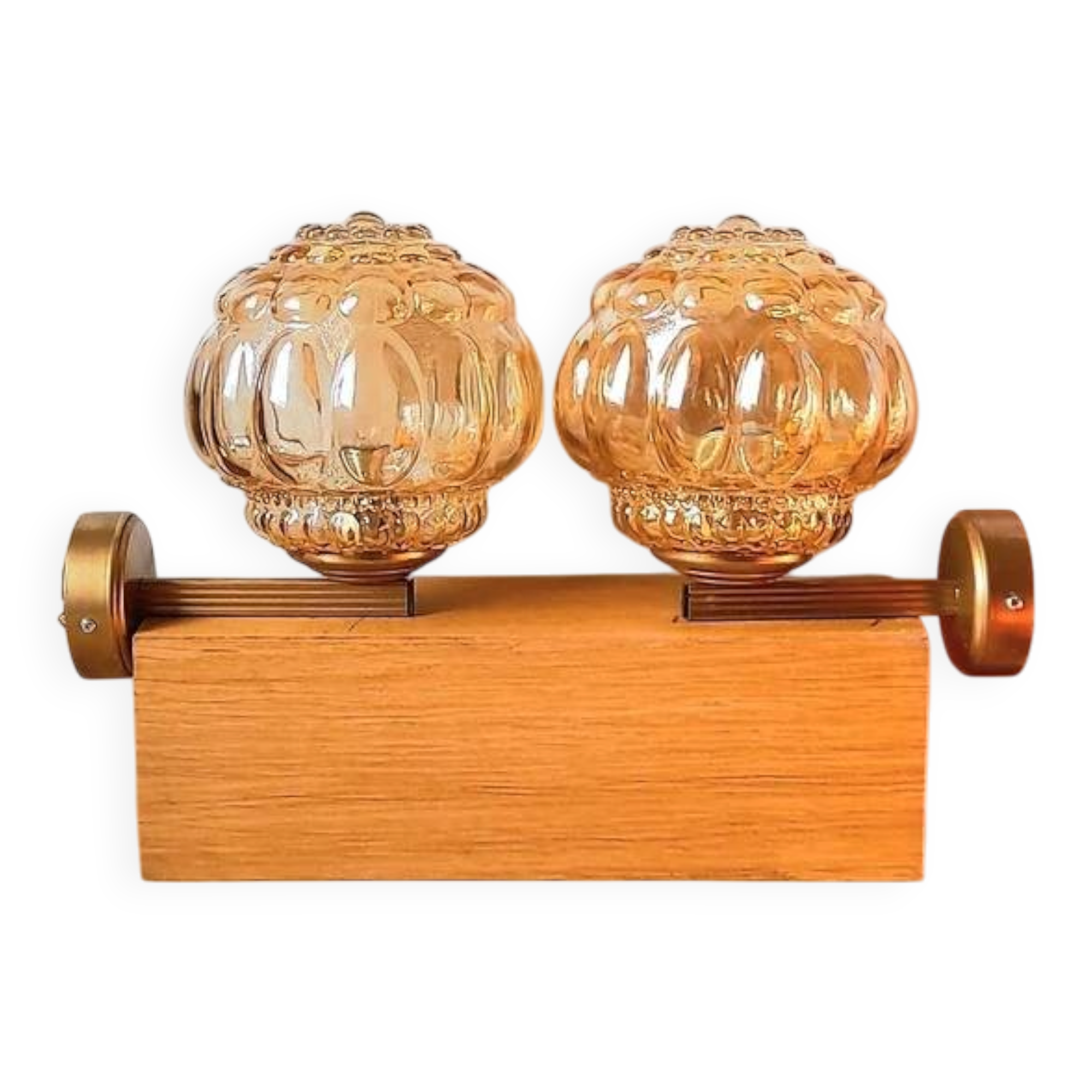 Pair of bubble wall lights by Helena Tynell from the 70s.
