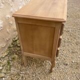 Small stripped oak chest of drawers