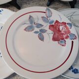 Assiettes plates anciennes dépareillées