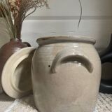 Glazed stoneware pot