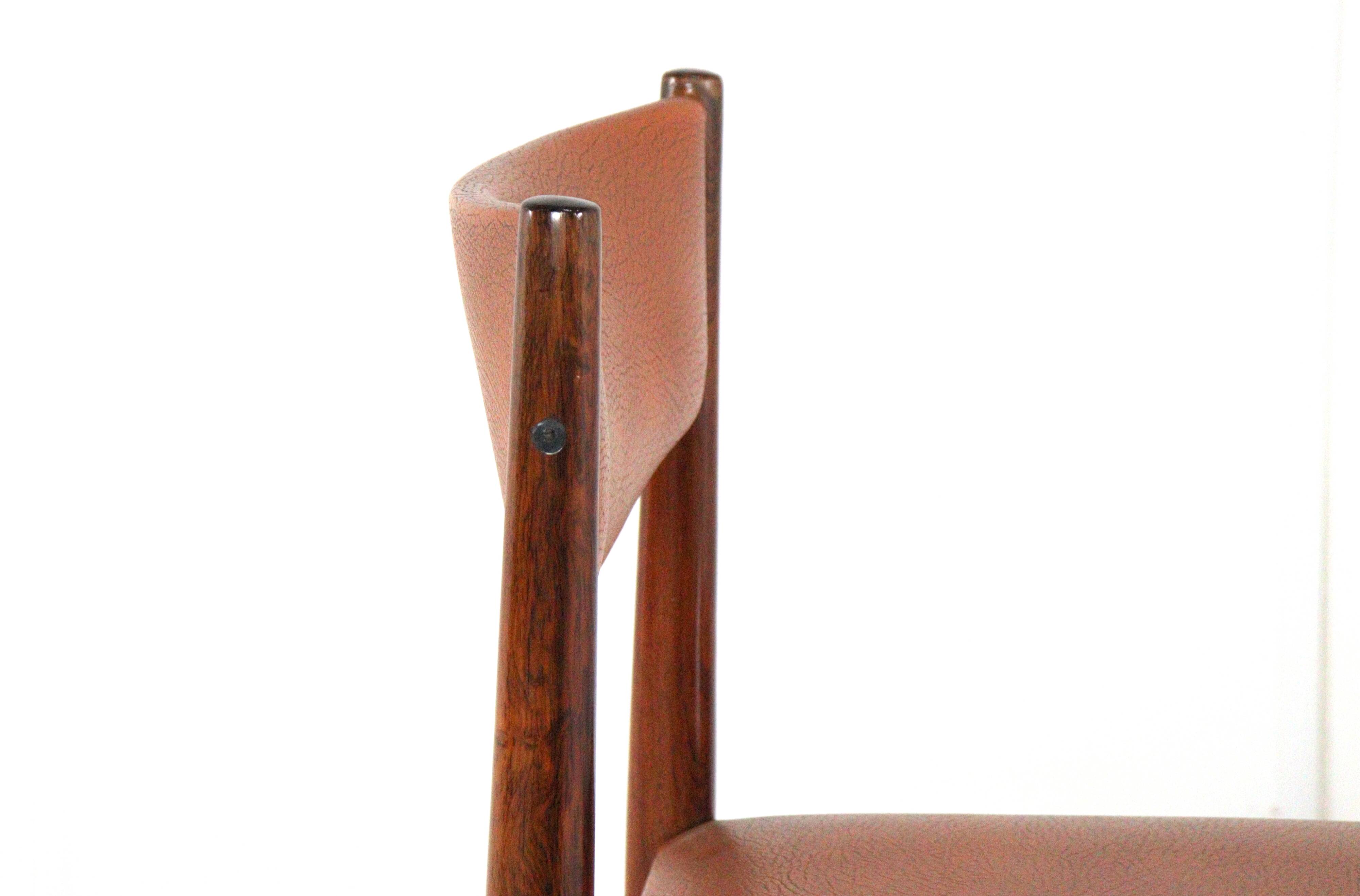 Set of 6 rosewood dining chairs 'Cellemuiden'