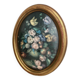 Helda painting enamels on copper