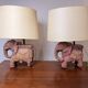 Pair of elephant lamps by Claude de Muzac (1934-2022) – Sculpted wood
