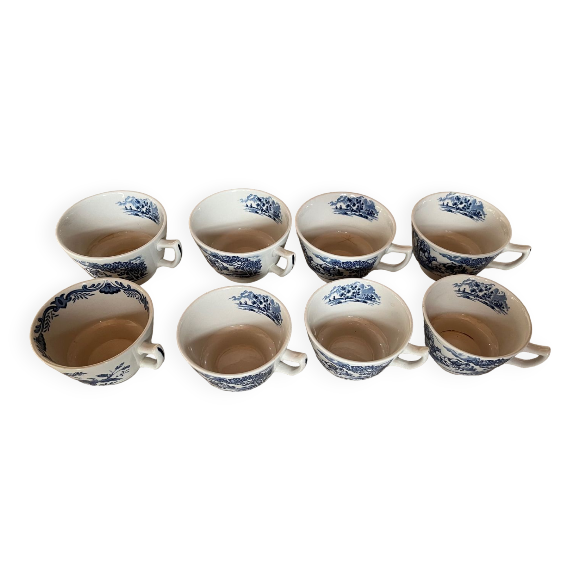 Lot de 8 tasses Anglaises  vintage