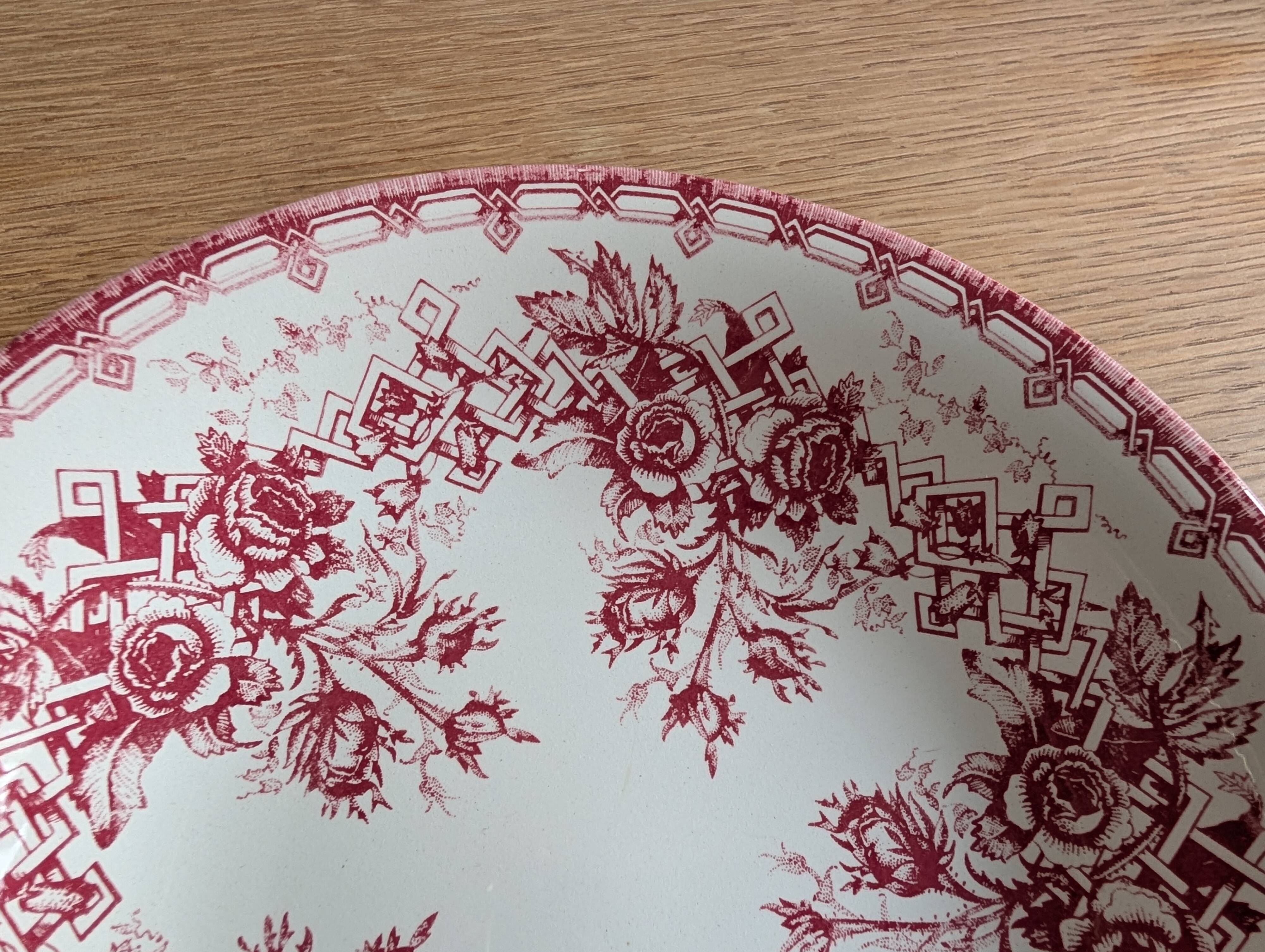 5 deep plates Sarreguemines