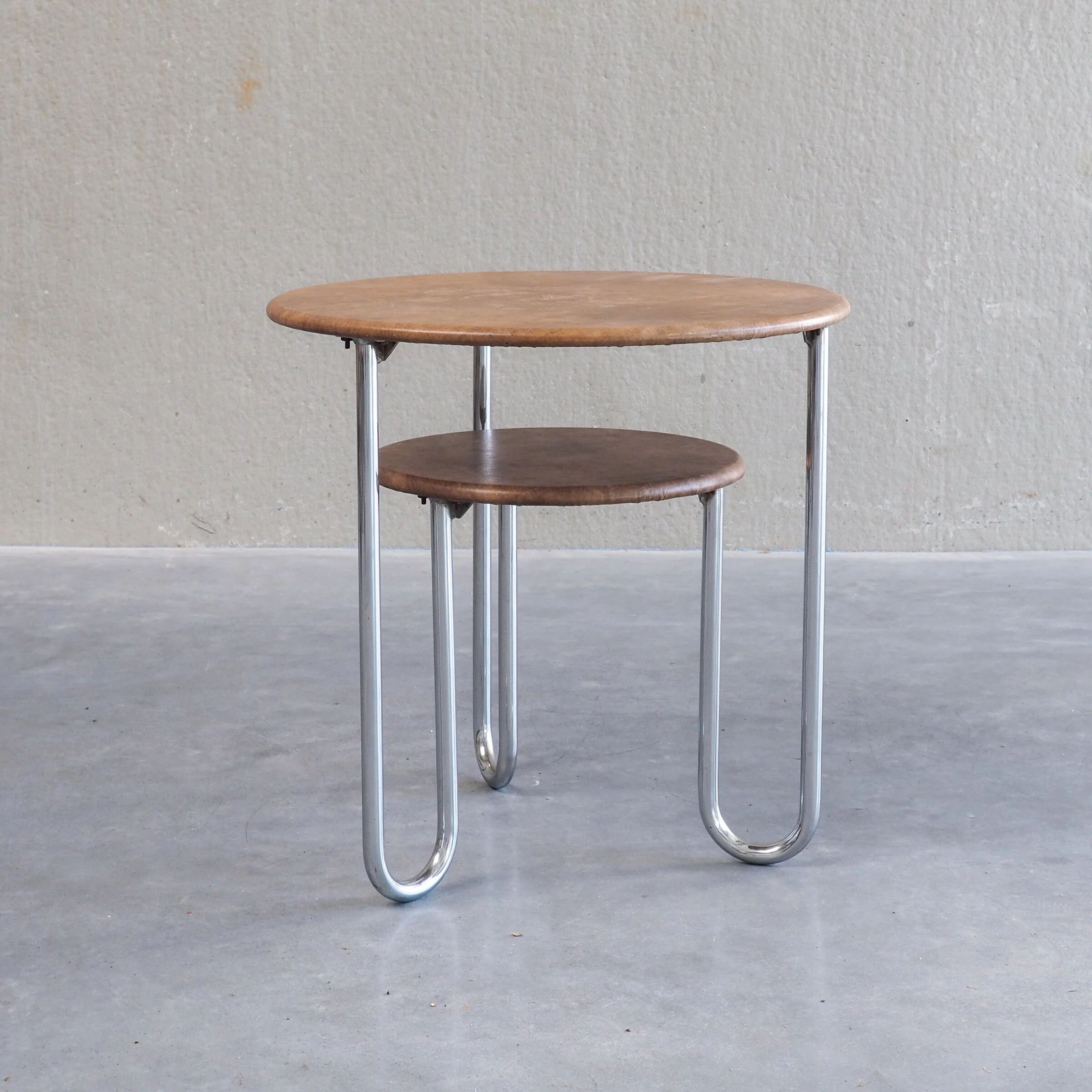 Bauhaus two-tier side table