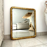 Antique gilded Louis-Philippe mirror, 19th century.