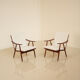 Paire de fauteuils Boomerang par Thonet 60's