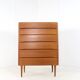 Large tall XL Danish chest of drawers - mid century modern in teak