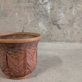 Wicker flowerpot
