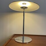 Chrome desktop led saucer lamp