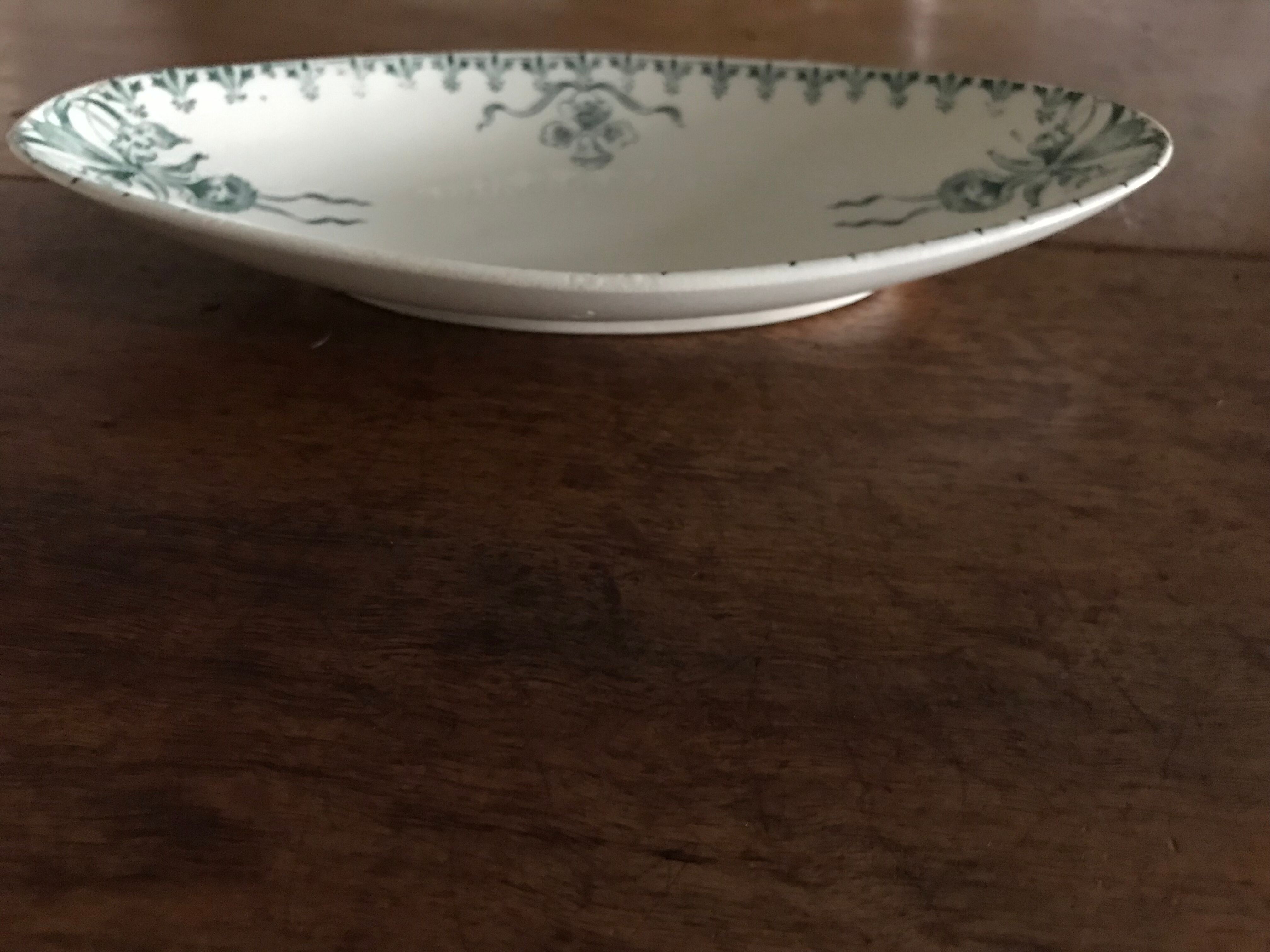 Antique Raviers in Opaque Porcelain from Gien
