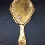 Venetian wooden hand-facing mirror