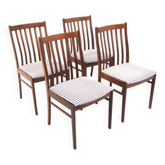 Set of 4 Scandinavian oak chairs, Sweden, 1960