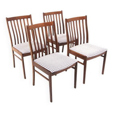 Set of 4 Scandinavian oak chairs, Sweden, 1960
