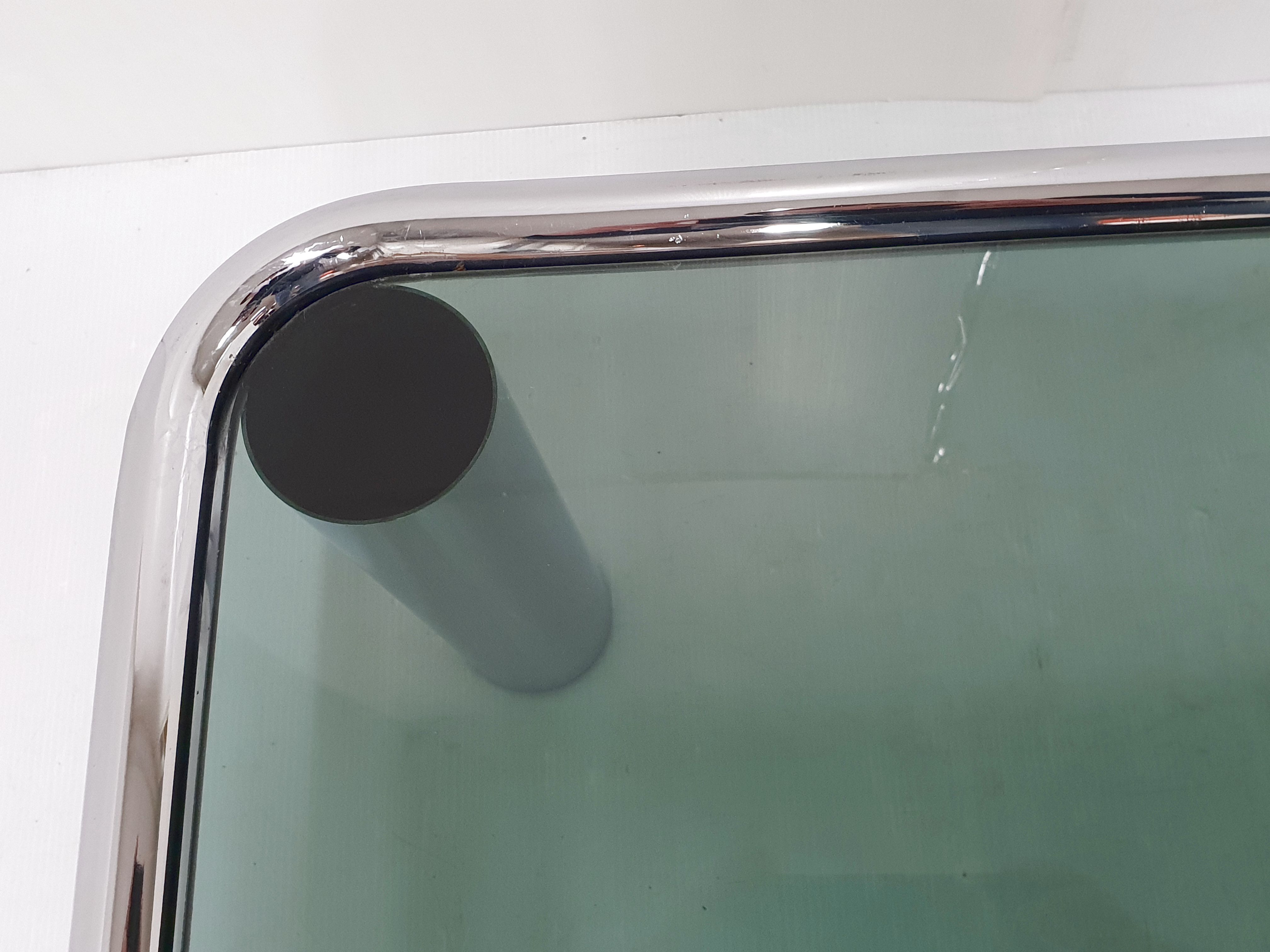 vIntage steel glass coffee table 1970