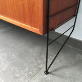 Scandinavian bookcase shelves Nisse String 1960s