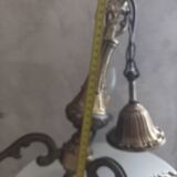 Bronze chandelier.