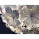 White lotus murano glass sputnik chandelier d60