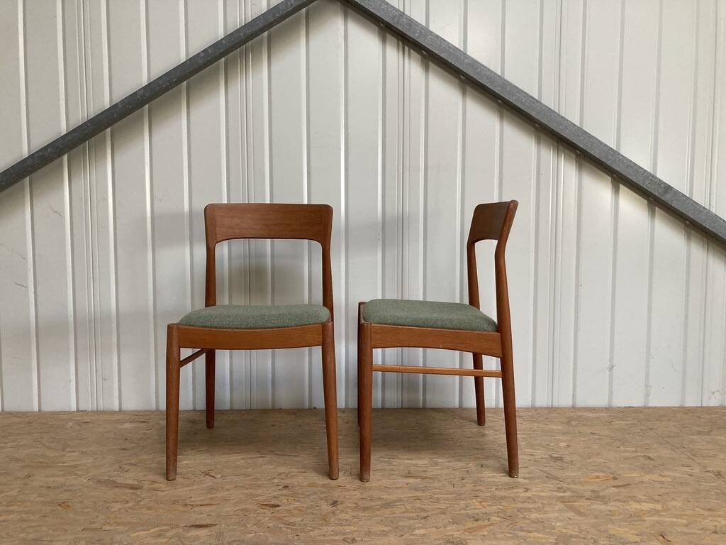 Kai Kristiansen Danish Teak Dining Chair K.S. Mobler Set of 6