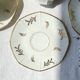 Vintage tea/coffee set in white porcelain with Limoges gold trim