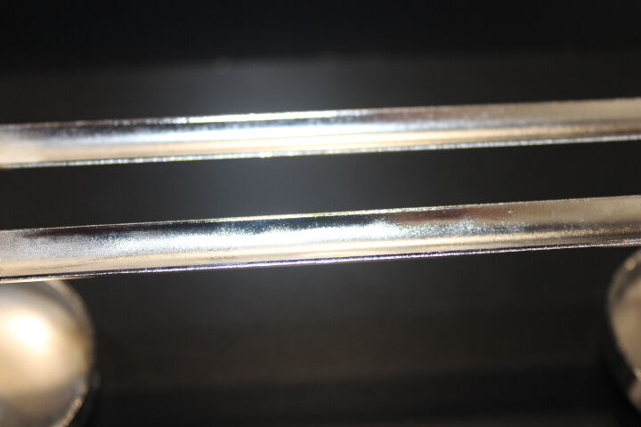 70s chrome wall coat rack