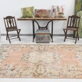 5x9 Red Soft Color Pastel Classic Turkish Area Rug, 161x271Cm SK 4879