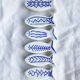 6 ceramic fish knife rests