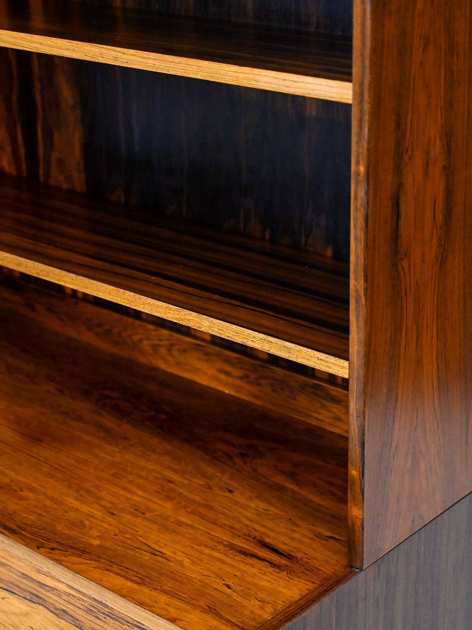Scandinavian rosewood bookcase