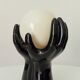 Vintage Italian ceramic and opaline lamp from the 80s